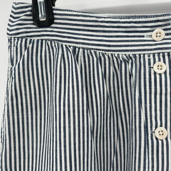 Madewell Palisade Button Front Chambray Stripe A-Line Lined Boho Lightweight 8 M - Picture 3 of 9